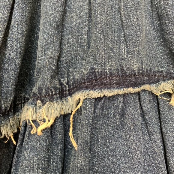 Rachel Comey Denim Crinoline Skirt Raw Hem  Sz 2 - Picture 4 of 7